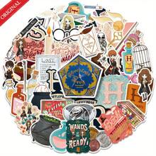 WB 50 件哈利波特官方授权哈利波特赫敏罗恩海德薇霍格沃茨道具贴纸防水卡通装饰水瓶笔记本电脑保险杠水瓶电脑手机安全帽汽车和送给朋友家人生日节日和新年圣诞礼物 - DS01-01-0014 - 查看 1