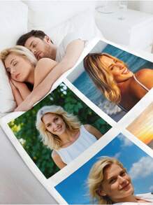 1 件可定制家庭毯，高清印花定制法兰绒毯子，适用于情人节多用途客厅沙发户外海滩露营宠物，个性化家庭/宠物/情侣照片印花床上用品毯子，个性化圣诞礼物，母亲节/父亲节礼物，家庭礼物，生日礼物，送给朋友的礼物，送给她的礼物 - 彩色 - 查看 6