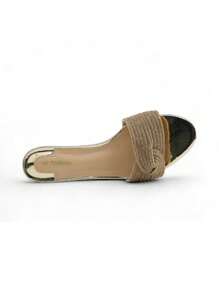 Elegant Sandals With Sparkling Fabric And A Bow Detail Stylish Sandals Summer Sandals For Women - Gold - View 6