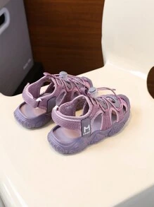 2025 Kinder Sommer Sandalen mit geschlossener Zehenpartie, rutschfeste weiche Sohle Anti-Kick Schuhe für Kleinkind Mädchen & Jungen