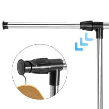 Clothes Rail Adjustable Garment Rack Telescopic Coat Rack Hanging Rail Clothes Stand With Shoe Shelf And Casters Clothing Rack For Small Place Organiser Shelf Bedroom Clothing Rack - Single Rail - Adjustable Length - View 5