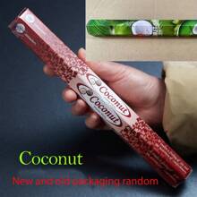 20 sztuk/pudełko Asortyment kadzidełek - kojące aromaty do jogi, medytacji czakr, aromaterapii w pomieszczeniach i wystroju wnętrz - wanilia, smocza krew, jaśmin, lotos, lawenda, kokos, lilia, czerwona róża, drzewo sandałowe, cynamon, zapach dla kobiet, Premium Hand-Dippe, 10 popularnych zapachów