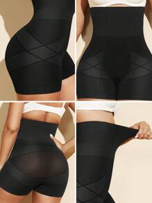 1pc Women Waist Trainer Slimming Shaper, Seamless Sculpting Tummy Control & Butt Lifting Pants