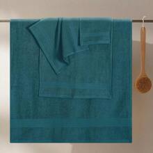 Ultra Soft 8-Piece Towel Set -% Ring Spun Cotton, 2 Oversized Bath Towels 27x54, 2 Hand Towels 16x28, 4 Wash Cloths 13x13 - Daily Use, Hotel & Spa - Olive Green, Luxury Towel Set - 藍綠色 - 查看 2