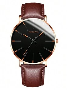 Set de 6 relojes de cuarzo de estilo deportivo y punk para hombres - Multicolor - Ver 2