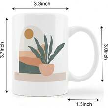 Taza de café bohemia de regalo Sunshine, tazas de café para mujeres, taza de cerámica bohemia de 11onzas - dios6 - Ver 4