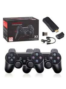 Game Stick 4k GD10 64GB Console 37000 THOUSAND Games + 2 Controls - Black - View 9