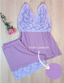 Women Nightgowns & Sleepshirts - Lilac Purple - View 3