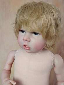 Realistic 70 CM Big Size Reborn Baby Doll With Hand-Painted Skin And Visible Veins, 28 Inch Alive Soft Vinyl Newborn Bebe Cute Play House Toy Birthday Gift (Some Parts Random, Including Pacifier, Bottle, Diaper And Clothes Set) - Đen và trắng - Xem 5