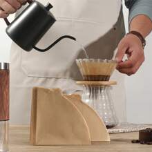 40/120/200pcs Cone Coffee Filters, Natural Unbleached Disposable Cone Coffee Filters For Drip Coffee Maker, Kitchen Accessories - Multicolor - View 3