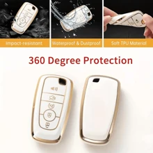 1 Pc For Ford Key Fob Cover TPU Key Case Full Protector Compatible With Ford For Fusion For Explorer For Escape For F150 For F250 For F350 For F450 For F550 For Edge For Expedition Dustproof And Anti Fall High-End Fashionable Keybag - Single Pack - View 8