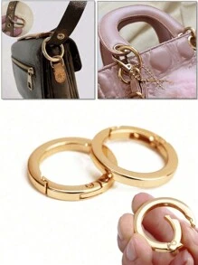 钱包带 O 形环 1/1.25/1.5 英寸弹簧环 适用于手提包和钥匙（浅金色） 适合女士圣诞节礼物 感恩节礼物