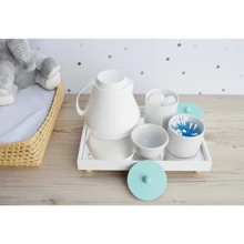 Baby Hygiene Kit Care Bedroom Porcelain Thermal Tray Bath Girl Boy K072 - 薄荷藍 - 查看 5