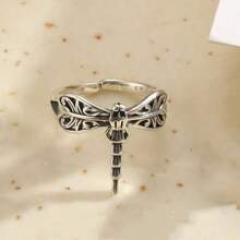 1 pieza Anillo vintage de aleación libélula electrochapado , unisex , para desplazamiento