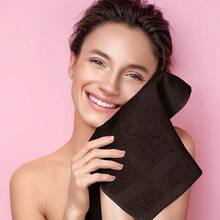 Ultra Soft 8-Piece Towel Set -% Ring Spun Cotton, 2 Oversized Bath Towels 27x54, 2 Hand Towels 16x28, 4 Wash Cloths 13x13 - Daily Use, Hotel & Spa - Olive Green, Luxury Towel Set - 巧克力棕 - 查看 5