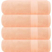 Ultra Soft 8-Piece Towel Set -% Ring Spun Cotton, 2 Oversized Bath Towels 27x54, 2 Hand Towels 16x28, 4 Wash Cloths 13x13 - Daily Use, Hotel & Spa - Olive Green, Luxury Towel Set - 桃 - 查看 1