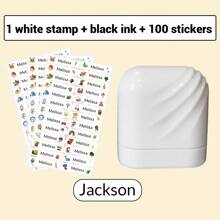 1pc Solid Color Personalized Name Stamp For Students And Business Use, Custom Name Stamp For Clothing, Handwritten Signature Stamp, Personalized Clothing Stamps For Clothes, DIY Customized Cartoon Self Inking Name Seal Stamp, Cartoon, Kawaii, Custom, Customized, Workers, Clients, Students, For Business/Work/ Office, For School, School Supplies, Back To School, For Teacher Gifts, For Dorm Rooms, For Teacher, College Students, University Students, Freshman, Sophomore, Underclassmen, Desert Fall Cozy,Office Decor - one-size - View 29