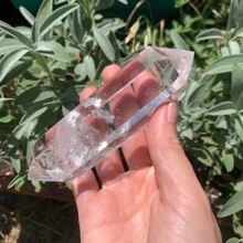 Stunning Natural Transparent Quartz Double Pointed Gemstones - Perfect Home Decoration And Unique Gift Creative Crystal Decoration - White - View 2