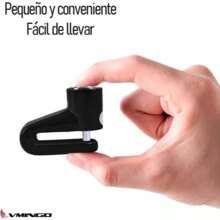 Candado Disco Aluminio Motocicleta Bicicleta Segura Proteccion Anti Robo Freno Bloqueo Lock Compacto Vmingo Mexico - Negro - Ver 4