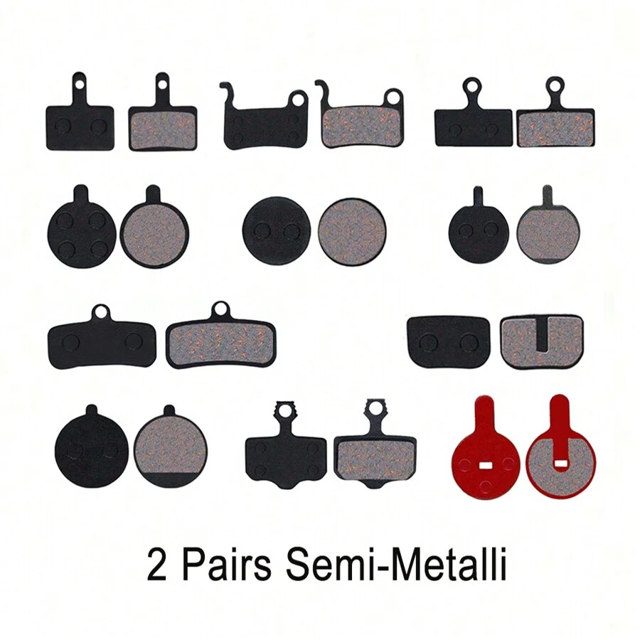 2 Pairs (4 Pcs) MTB Bicycle Hydraulic Disc Brake Pads For SHIMANO SRAM AVID HAYES Cycling Bike Part Semi-Metalli Disc Brake Pads