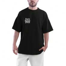 Oversized T-Shirt Bible Text Kingdom Of God Christian Fashion Jesus Christ Jere Mias 29:11 - 黑色 - 查看 2