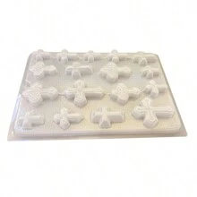 Creaciones Marypao Assorted Crosses Mold Gelatin Soaps Plaster Baptism - White - View 2