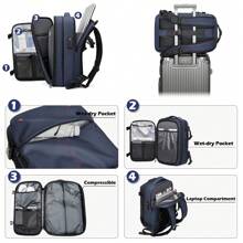 SOMAGO Vacuum Compression Travel Backpack With Built-In Air Pump, 60L ...