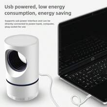 Lampe électrique anti-moustique, anti-insecte et anti-mouche à LED avec piège lumineux. Petit tue-insectes avec alimentation USB et adaptateur. - Multicolore - Voir 5