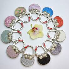 Sparkling Pink Owl Shaped Hanging Hook, Bag Hanger, Craft & Gift Item - Multicolor - View 9