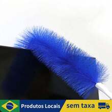 Escova De Ventilador Flexível Microfibra Removedor De Poeira Doméstica Limpeza Dobrável Ar Condicionado Obturador - Cinza - Visão 3