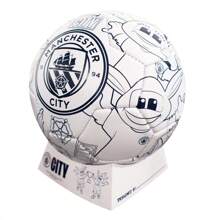 Manchester City F.C. Manchester City Mini Colour In Customisable Football - White - View 2