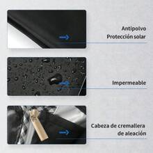 Home Use Appliance Covers, Sunproof Dustproof Waterproof Washer Dryer Covers, Universal Top And Front Load Washing Machine Covers - Black - View 4