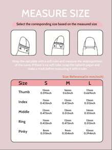 10 cái/gói cao cấp làm thủ công nhiều màu sắc bạc sáng bóng thiết kế móng tay hạnh nhân kiểu Pháp, thích hợp cho mùa thu/đông và năm mới, dụng cụ làm móng - Hồng - Xem 8