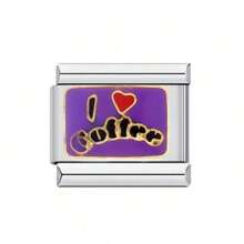 1 件不锈钢意大利模块手链组件，带有爱心、月亮、英文等图案，DIY 制作手链项链首饰，可自由搭配不同风格 - 義大利模組 - 查看 29