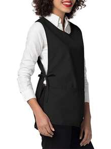 1/2pcs Unisex Apron With Two Pockets, Home Cleaning Sleeveless Apron,Kitchen,Bathroom,Home,Household Supplies - Multicolor - View 2