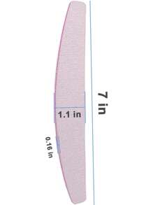 2 件装指甲锉和抛光器，100/180 粒度，砂纸，高柔韧性，无香味美甲工具，适用于修指甲和修脚