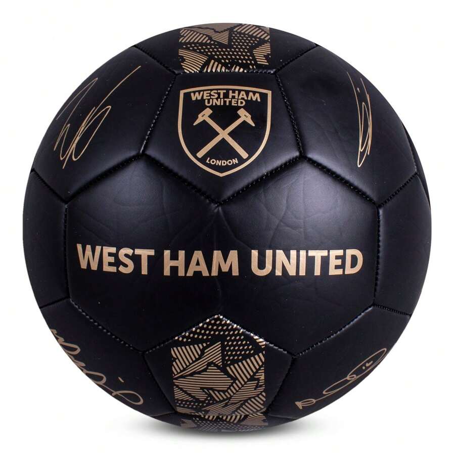 West Ham United F.C. West Ham United Phantom Signature Football - Black - View 1