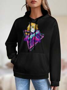 Women's Fullmetal Alchemist Jacket T-Shirt Anime Cosplay Costume Graphic Tees Casual Tops