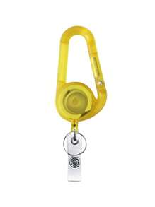 1 pièce Porte-clés plat, enrouleur rétractable avec mousqueton, boucle d'alpinisme, enrouleur rétractable avec attache, porte-badge rétractable pour infirmière, médecin, plein air. Boucle d'alpinisme télescopique facile à tirer pour sac à dos scolaire