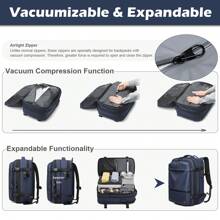 SOMAGO Vacuum Compression Travel Backpack With Built-In Air Pump, 60L ...