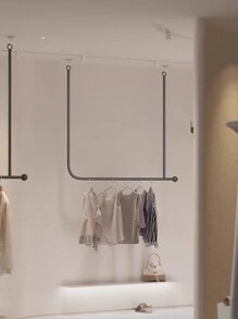 A Minimalist Ceiling Iron Art Hanger Aesthetic Design Reasonable Use Of Space Does Not Occupy The Ground With Lifting Function Use Of Home Entrance Room Living Room Homestay Clothing Store