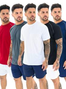 Kit 2 Camiseta Masculina Manga Curta Dry Fit Academia Fitness Blusa Lisa