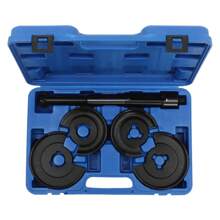 ZhdnBhnos 5-Pieces Suspension Coil Spring Compressor Axle Repair Tools  Spring Compressor Tool Kit, 5PCS Spring Compressor Tool Kit, Car Shock Spring Compressor - Black and Blue - View 8