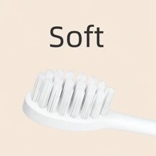 1pc Electric Toothbrush, 3 Replaceable Brush Heads, USB Charging, 5 Cleaning Modes, 1 Set Includes Bathroom Wall-Mounted Toothbrush Holder Storage Rack, Travel Toothbrush Dust Cover, Protects Oral Health, For Adult Use - 白色 - 查看 4