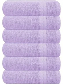 Ultra Soft 8-Piece Towel Set -% Ring Spun Cotton, 2 Oversized Bath Towels 27x54, 2 Hand Towels 16x28, 4 Wash Cloths 13x13 - Daily Use, Hotel & Spa - Olive Green, Luxury Towel Set - 紫色 - 查看 1