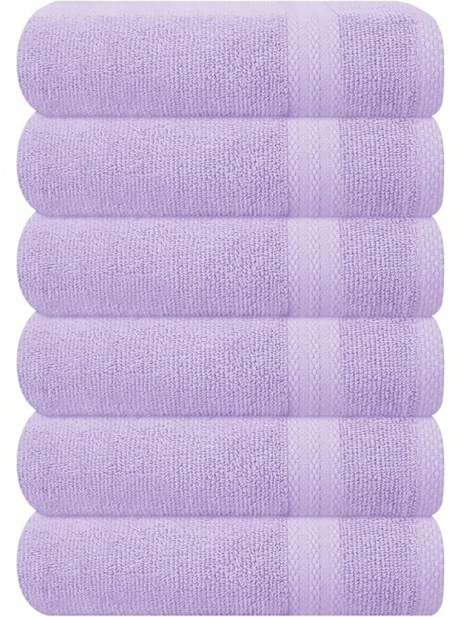 Ultra Soft 8-Piece Towel Set -% Ring Spun Cotton, 2 Oversized Bath Towels 27x54, 2 Hand Towels 16x28, 4 Wash Cloths 13x13 - Daily Use, Hotel & Spa - Olive Green, Luxury Towel Set - 紫色 - 查看 1