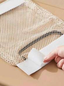 1pc Kitchen Garbage Bag Storage Rack Wall-Mounted Large Capacity Plastic Bag Storage Net With - Multicolor - View 6