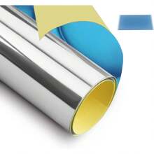 Flexible Mirror Sheets 60x150cm Large Mirror Wall Stickers Self Adhesive Mirror Tiles Acrylic Non-Glass DIY Mirror Paper Wall Decoration For Living Room Bedroom Bathroom Silver - 150x60cm - View 1