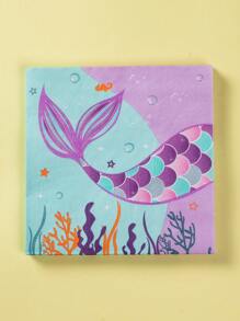 Juego de 100 piezas de vajilla desechable con diseño de sirena, adecuado para 20 invitados. Incluye servilletas cuadradas desechables, platos de papel y vasos de papel. - Multicolor - Ver 3