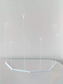 Plastic Balloon Stand Kit, Interlocking Balloon Holder Set For Wedding, Birthday, Mother'S Day Party Decoration - Reusable, 1 Set